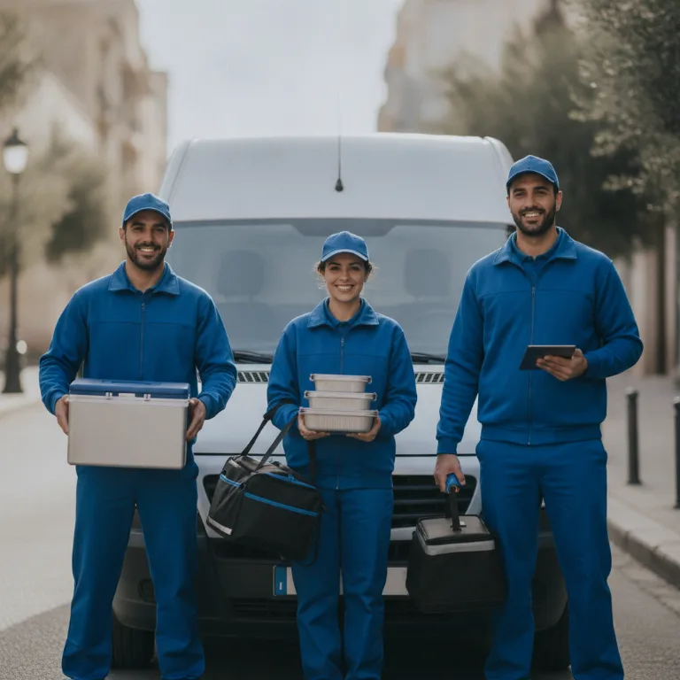 Entrega de Comidas equipo en Carabanchel